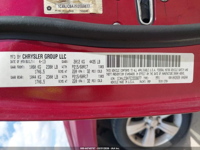 2014 JEEP COMPASS 1C4NJCBA7ED559877 Photo 8