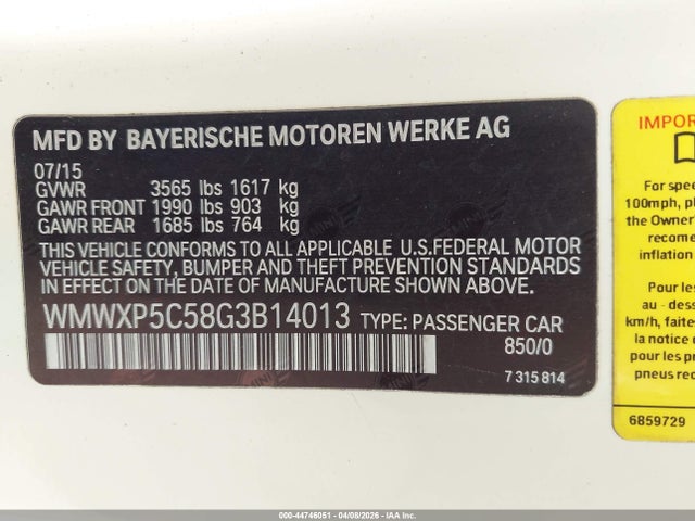 Mini Hardtop Cooper 2016 WMWXP5C58G3B14013 Image 9