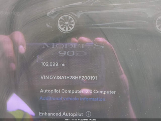 Aukcja sprzedaży 2017 Tesla Model S 100d/60d/75d/90d/p100d, vin: 5YJSA1E28HF200191, numer aukcji: 44746145