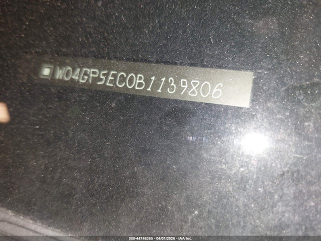 44746365 :رقم المزاد ، W04GP5EC0B1139806 vin ، 2011 Buick Regal Cxl Russelsheim مزاد بيع