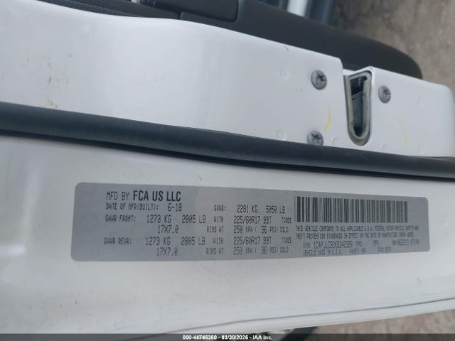 Продажа на аукционе авто 2019 Jeep Cherokee Latitude Fwd, vin: 1C4PJLCB2KD242326, номер лота: 44746380