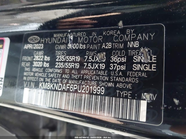 Продажа на аукционе авто 2023 Hyundai Ioniq 5 Sel, vin: KM8KNDAF6PU201999, номер лота: 44746410