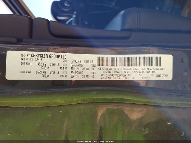 2011 JEEP GRAND CHEROKEE 1J4RR4GG8BC609260 Photo 8