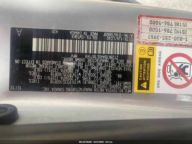 2013 Lexus Rx 350 მანქანა იყიდება აუქციონზე, vin: 2T2BK1BA4DC187149, აუქციონის ნომერი: 44746503