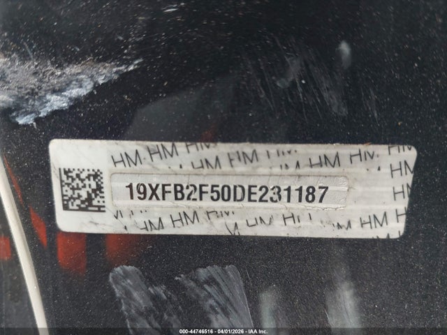 2013 Honda Civic Lx მანქანა იყიდება აუქციონზე, vin: 19XFB2F50DE231187, აუქციონის ნომერი: 44746516