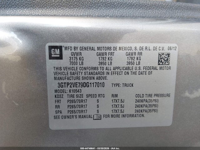 2013 GMC SIERRA 1500 3GTP2VE79DG117010 Photo 8