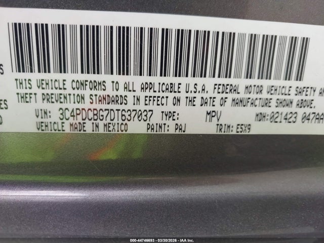 2013 DODGE JOURNEY 3C4PDCBG7DT637037 Photo 8