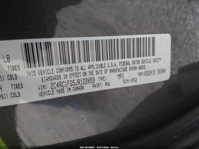 2018 CHRYSLER PACIFICA 2C4RC1FG5JR122059 Photo 8