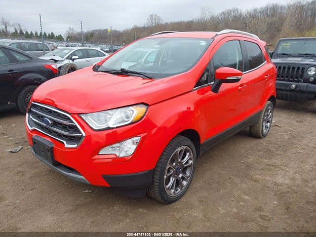 2021 Ford Ecosport Titanium მანქანა იყიდება აუქციონზე, vin: MAJ6S3KL0MC402799, აუქციონის ნომერი: 44747103