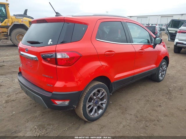 2021 Ford Ecosport Titanium მანქანა იყიდება აუქციონზე, vin: MAJ6S3KL0MC402799, აუქციონის ნომერი: 44747103