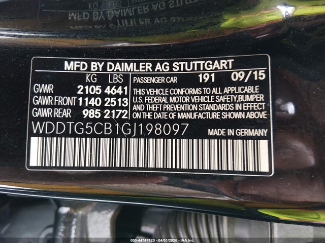 Продажа на аукционе авто 2016 Mercedes-benz Amg Gla 45 4matic, vin: WDDTG5CB1GJ198097, номер лота: 44747120