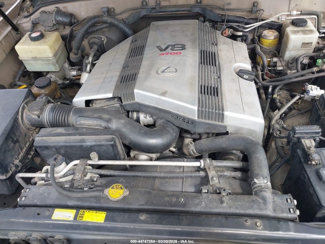 2001 Lexus Lx 470 მანქანა იყიდება აუქციონზე, vin: JTJHT00W713510681, აუქციონის ნომერი: 44747284