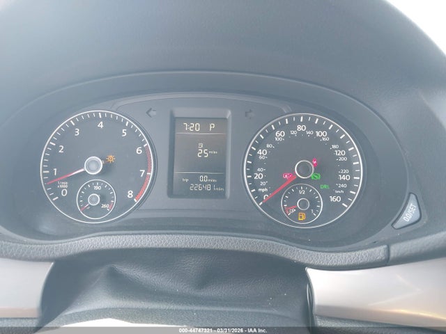 44747321 :رقم المزاد ، 1VWAP7A32DC044438 vin ، 2013 Volkswagen Passat 2.5l S مزاد بيع