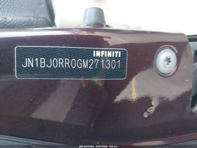 Продаж на аукціоні авто 2016 Infiniti Qx50, vin: JN1BJ0RR0GM271301, номер лоту: 44747404