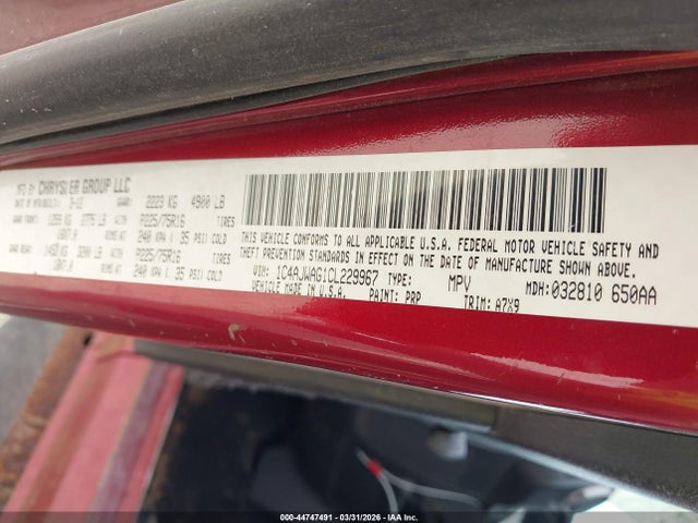 2012 JEEP WRANGLER 1C4AJWAG1CL229967 Photo 8