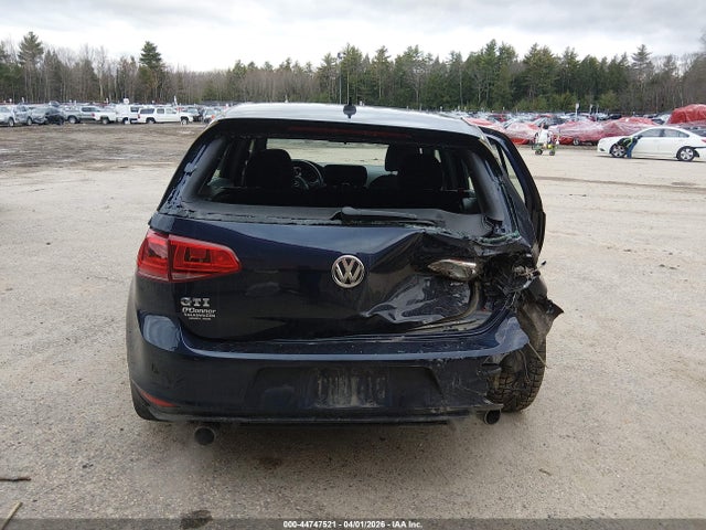 44747521 :رقم المزاد ، 3VW4T7AU5HM060185 vin ، 2017 Volkswagen Golf Gti Autobahn 4-door/s 4-door/se 4-door/sport 4-door مزاد بيع