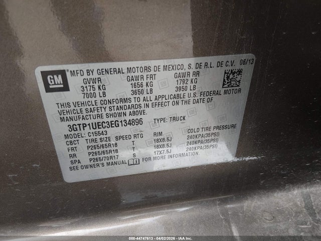 3GTP1UEC3EG134896 GMC Sierra 1500 Sle