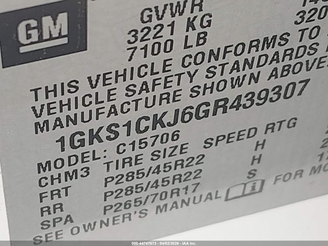 GMC YUKON DENALI 2016 1GKS1CKJ6GR439307 Image 9