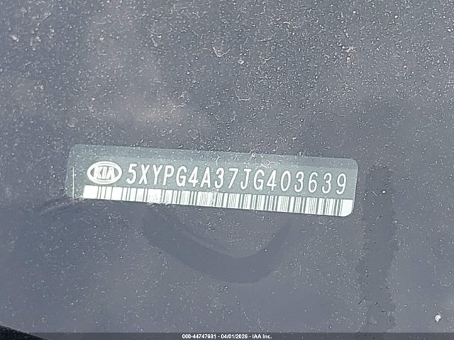 5XYPG4A37JG403639 KIA Sorento 2.4l L