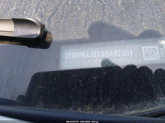 44747703 :رقم المزاد ، 2FMPK4J9XNBA92331 vin ، 2022 Ford Edge Sel مزاد بيع