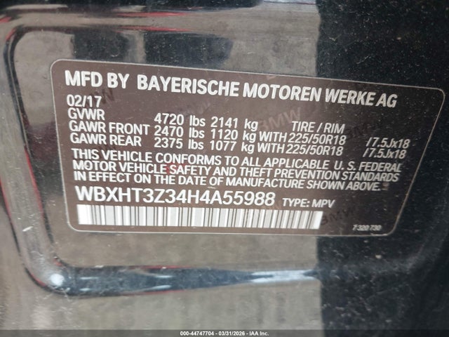 WBXHT3Z34H4A55988 BMW X1 Xdrive28i