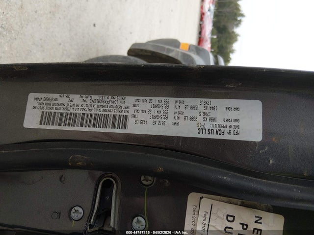 2016 Jeep Patriot Latitude მანქანა იყიდება აუქციონზე, vin: 1C4NJPFA3GD813749, აუქციონის ნომერი: 44747815