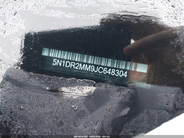 Продаж на аукціоні авто 2018 Nissan Pathfinder Sl, vin: 5N1DR2MM9JC648304, номер лоту: 44747922
