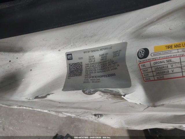 Aukcja sprzedaży 2023 Chevrolet Camaro Rwd  1lt, vin: 1G1FB3DX0P0130005, numer aukcji: 44747985