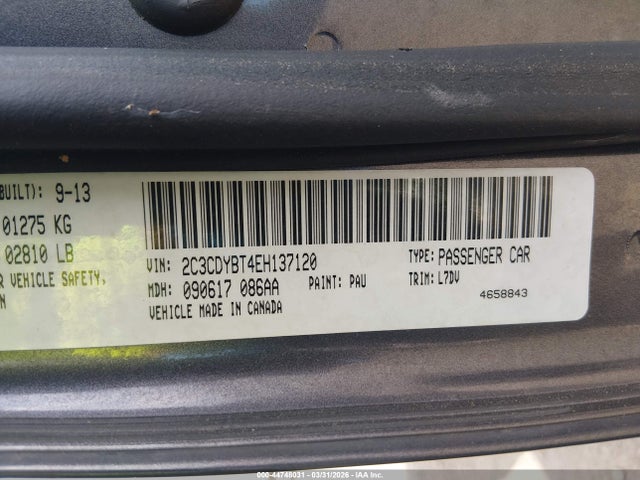 Продажа на аукционе авто 2014 Dodge Challenger R/t, vin: 2C3CDYBT4EH137120, номер лота: 44748031