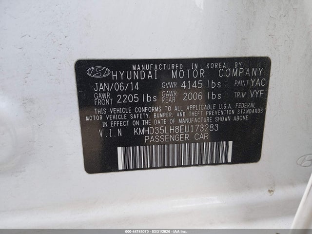 KMHD35LH8EU173283 Hyundai ELANTRA GT