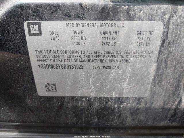 2011 CADILLAC CTS 1G6DM5EY6B0131022 Photo 8