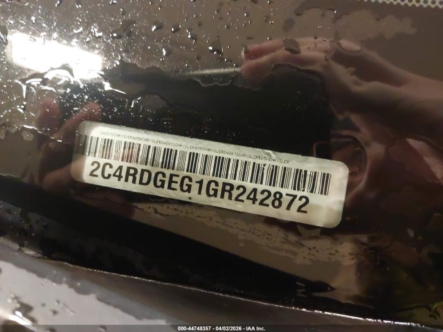 Продажа на аукционе авто 2016 Dodge Grand Caravan R/t, vin: 2C4RDGEG1GR242872, номер лота: 44748357