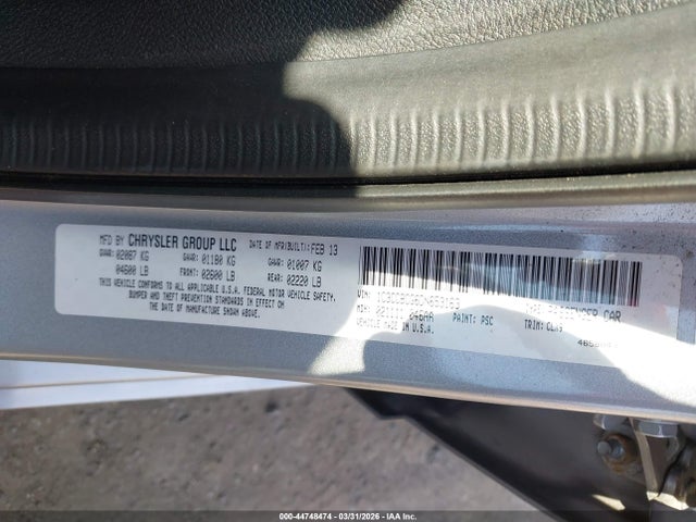 Продажа на аукционе авто 2013 Chrysler 200 Limited, vin: 1C3CCBCG6DN653163, номер лота: 44748474