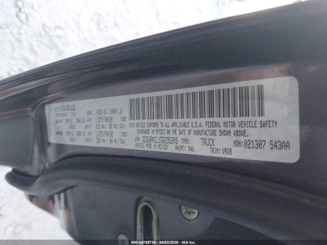 44748730 :رقم المزاد ، 3C6UR4CL1GG235203 vin ، 2016 Ram 2500 Tradesman مزاد بيع