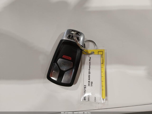 44749003 :رقم المزاد ، WA1BNAFY5J2021889 vin ، 2018 Audi Q5 2.0t Premium مزاد بيع