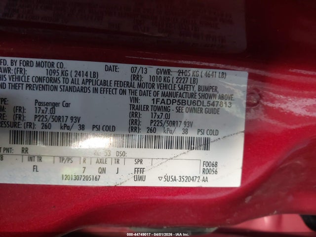 2013 FORD C-MAX HYBRID 1FADP5BU6DL547813 Photo 8