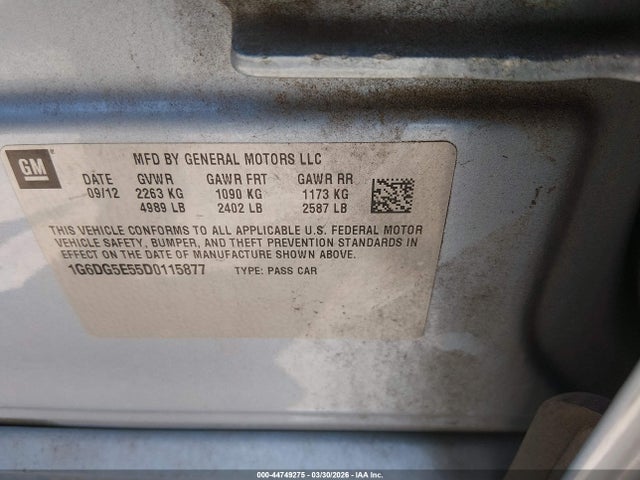 2013 CADILLAC CTS 1G6DG5E55D0115877 Photo 8