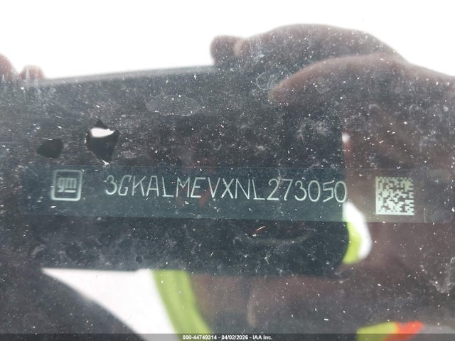 Aukcja sprzedaży 2022 Gmc Terrain Fwd Sle, vin: 3GKALMEVXNL273050, numer aukcji: 44749314