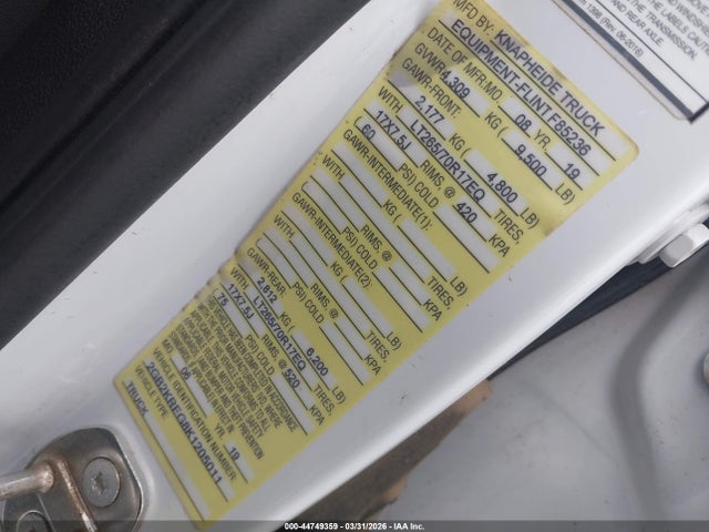 2GB2KREG8K1205011 Chevrolet Silverado 2500hd Wt