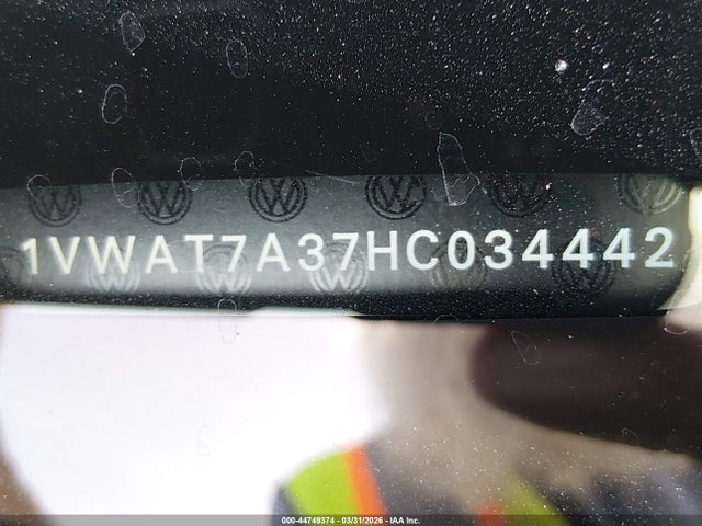 2017 VOLKSWAGEN PASSAT 1VWAT7A37HC034442 Photo 8