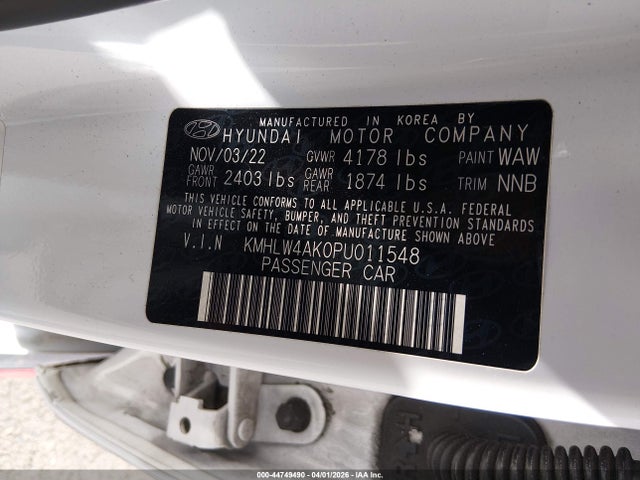 2023 Hyundai Elantra N მანქანა იყიდება აუქციონზე, vin: KMHLW4AK0PU011548, აუქციონის ნომერი: 44749490