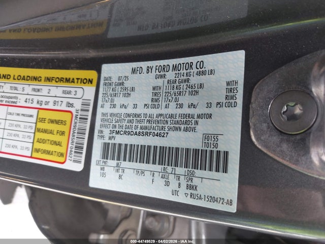 Ford Bronco Sport Badlands 2025 3FMCR9DA8SRF04627 Image 9