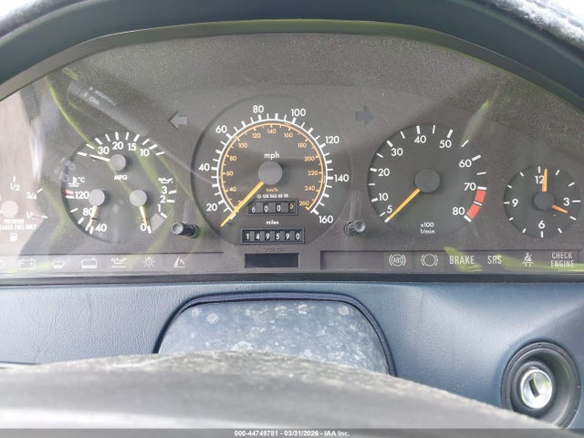1990 Mercedes-benz 300 Sl მანქანა იყიდება აუქციონზე, vin: WDBFA61E1LF003980, აუქციონის ნომერი: 44749781