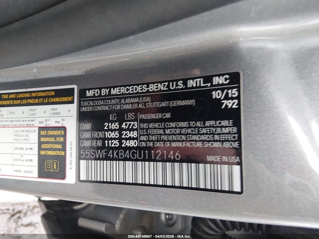 55SWF4KB4GU112146 Mercedes-Benz C 300 4matic