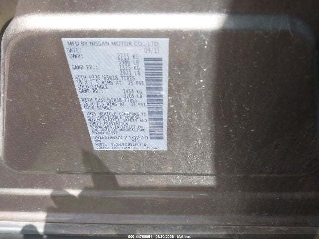 2015 NISSAN PATHFINDER 5N1AR2MNXFC710229 Photo 8