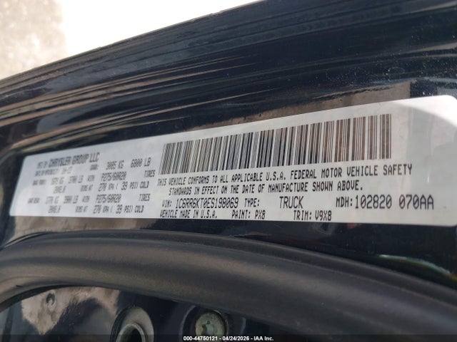Продажа на аукционе авто 2014 Ram 1500 Express, vin: 1C6RR6KT0ES198069, номер лота: 44750121