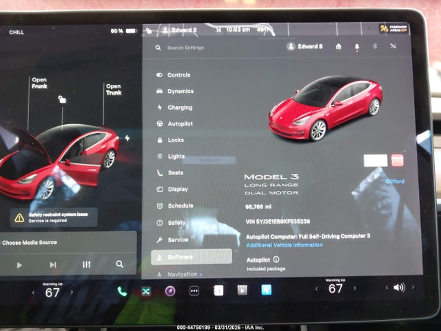 2019 TESLA MODEL 3 5YJ3E1EB8KF535239 Photo 6