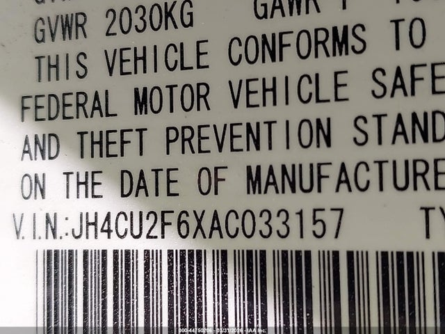 Aukcja sprzedaży 2010 Acura Tsx 2.4, vin: JH4CU2F6XAC033157, numer aukcji: 44750206