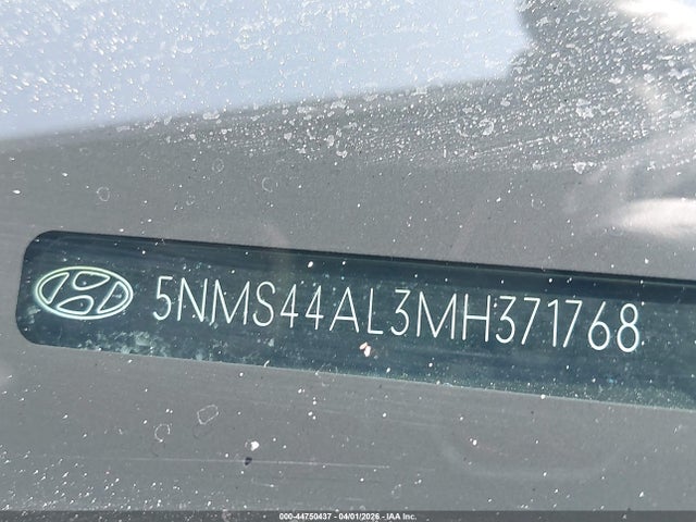 Aukcja sprzedaży 2021 Hyundai Santa Fe Limited, vin: 5NMS44AL3MH371768, numer aukcji: 44750437