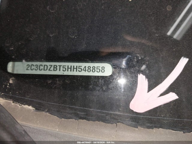 Aukcja sprzedaży 2017 Dodge Challenger R/t, vin: 2C3CDZBT5HH548858, numer aukcji: 44750451